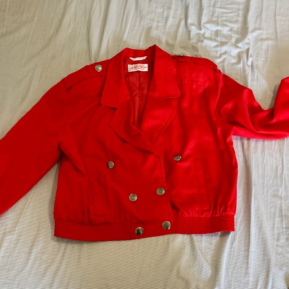 Vintage Liz Claiborne lightweight Moto Military bomber jacket - Picture 5 of 6